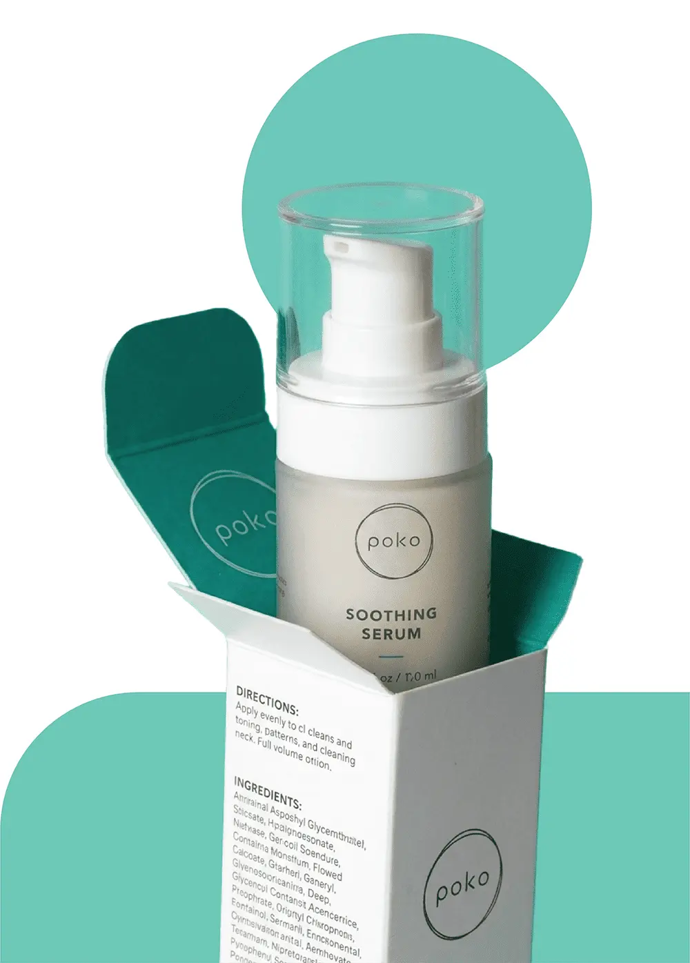 Cosmetic serum with custom printed packaging